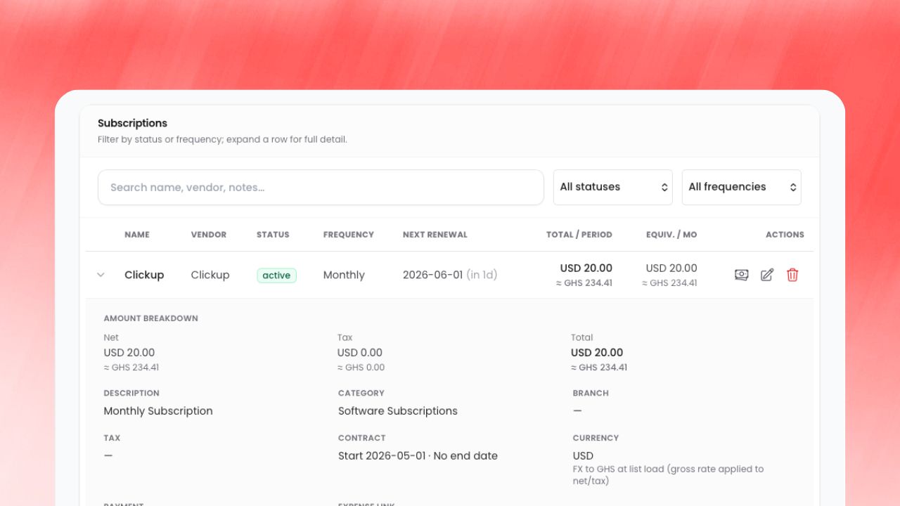 Billing & Subscriptions