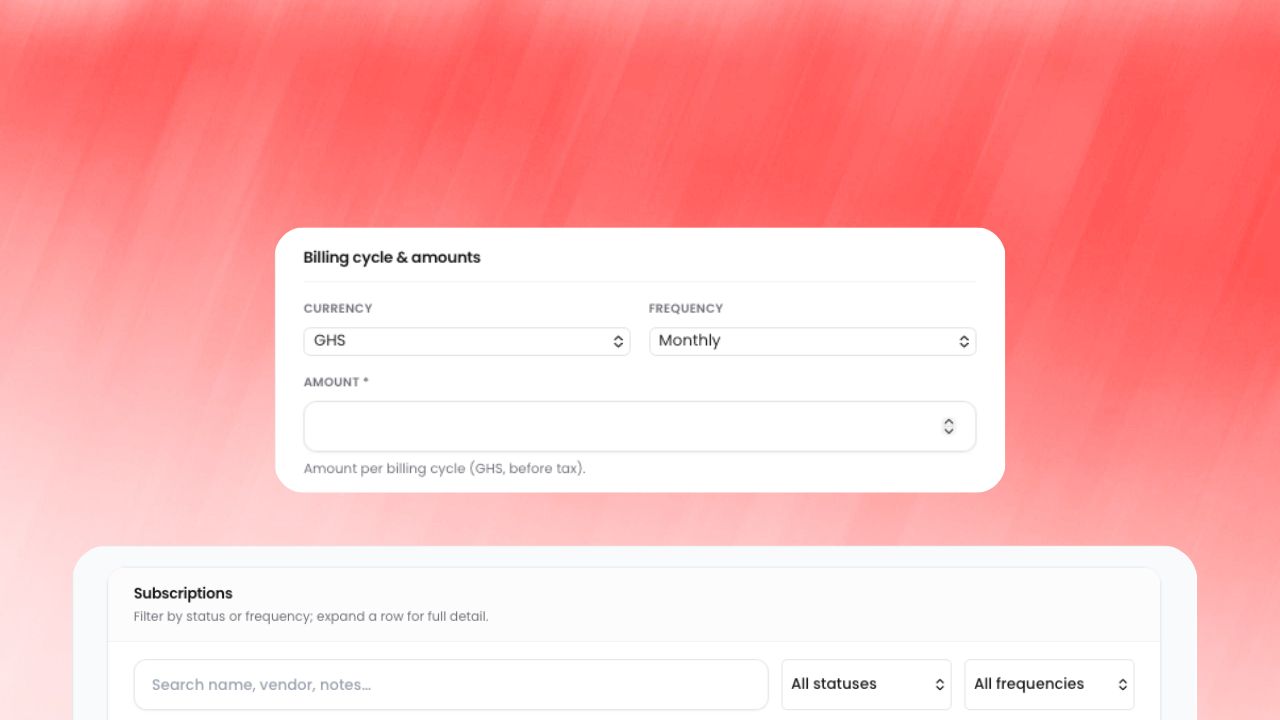 Step 1: Recurring bill schedules and reminders workflow preview