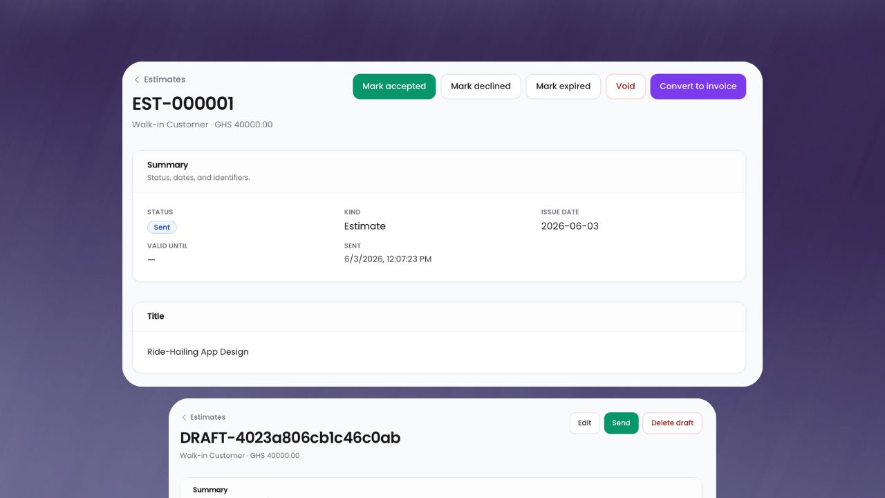 Step 1: One-click invoice conversion workflow preview
