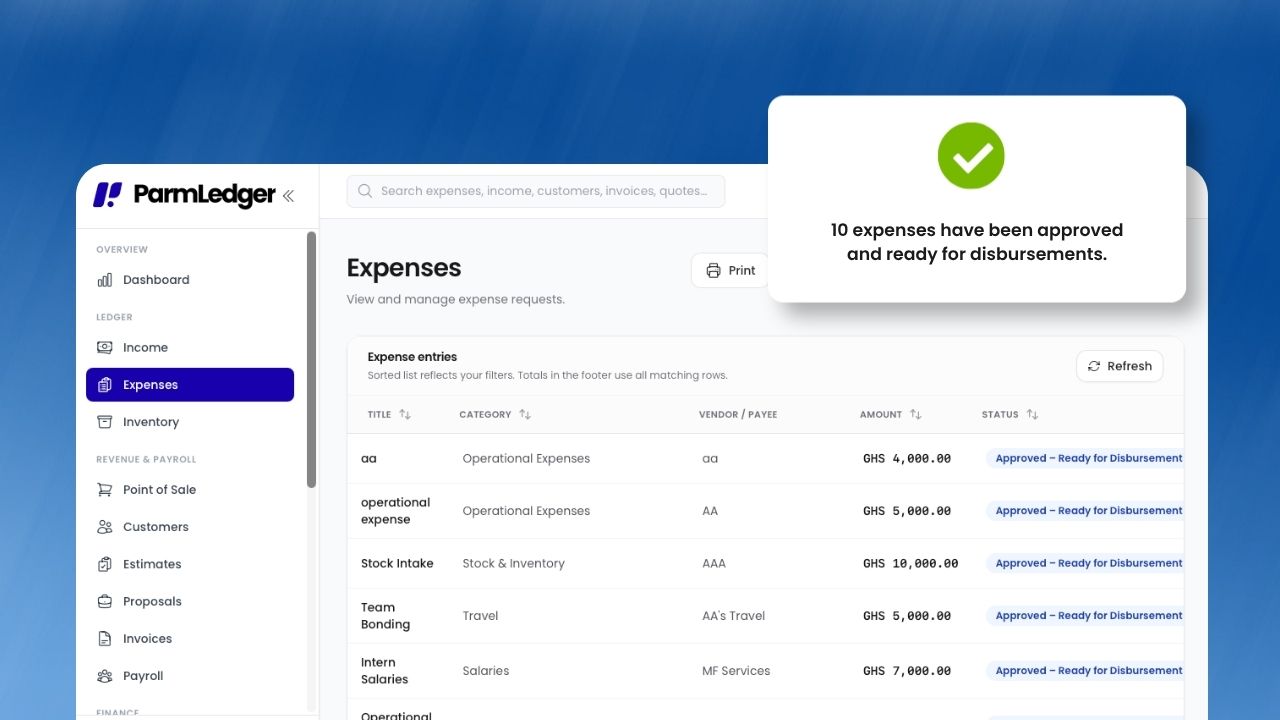 Expense & Approvals