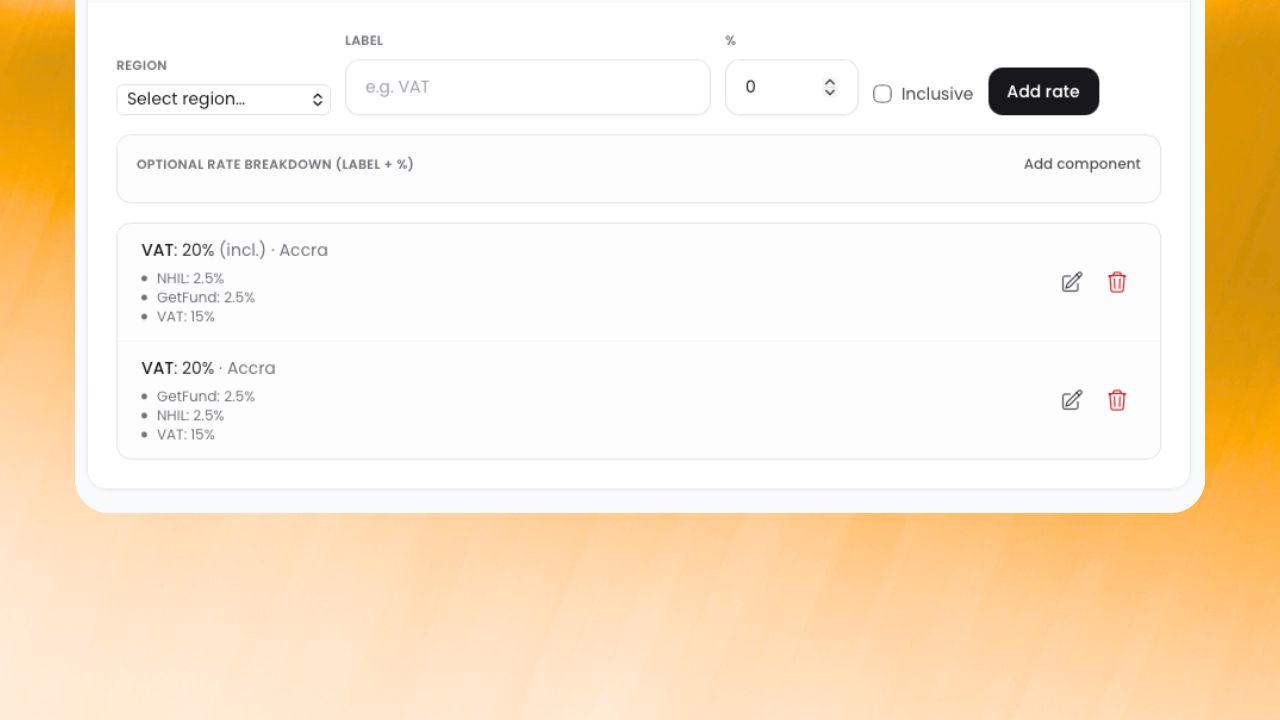 Step 2: Automatic tax application in workflows workflow preview